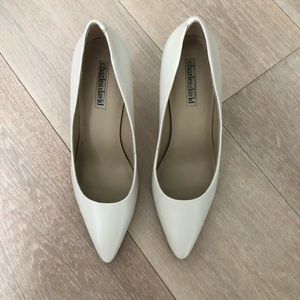Charles David White Leather Caterina Pump 7